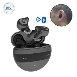 Bluetooth Hearing Aids Digital Rechargeable ITE OTC Medical Hearing Aid App Control
