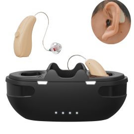 RIC BTE Hearing Aids With Bluetooth Self-fitting Digital Rechargeable Noise Canceling